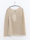 SWAYING 25 Autumn and Winter Crochet Alpaca Linen Top SW-SW25AW1T14C1S2-YM Linen (SW25AW1T14C1S4)